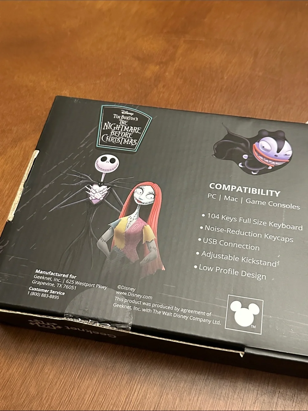 Disney The Nightmare Before Christmas Mouse Mousepad Wired Keyboard Bundle
